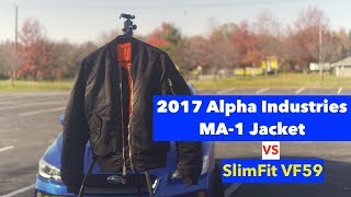 Alpha Industries MA1 Slim Fit Bomber Jacket Vs VF59 [upl. by Eedahs]