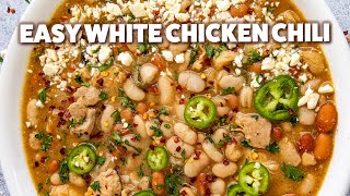 Make The ULTIMATE White Chicken Chili That Everyone Will Love [upl. by Ahsuoj]