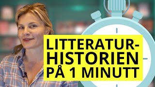 📕⏰ LITTERATURHISTORIEN på ETT MINUTT 😀 LITTERATURHISTORIEN 15 av 15 [upl. by Komsa]