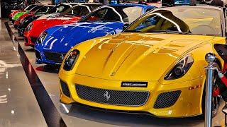 200M Supercar Collection Rare Bugatti Ferrari Lamborghini and More at F1RST MOTORS DUBAI [upl. by Shandy101]