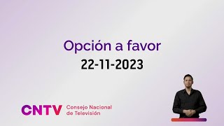 Franja Plebiscito Constitucional Opción a favor 22112023 [upl. by Yajnas217]