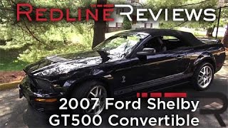 2007 Ford Shelby GT500 Convertible Walkaround Exhaust Review Test Drive [upl. by Notsua]