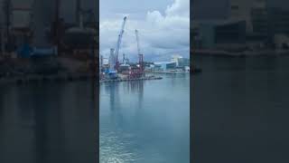 Timelapse Margaritaville at Sea Paradise departing Port of Palm Beach [upl. by Anilave]