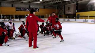 NHL Skills Faceoff From Canadian Tire Hockey School [upl. by Thaxter]