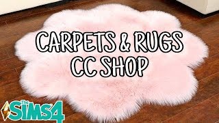 CARPETS amp RUGS CC SHOP W LINKS  THE SIMS 4 [upl. by Adorl]