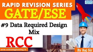 9 Data Required Design Mix Rapid Revision Series by Raj Sir GATEESE 2024  gate2024 ese2024 [upl. by Petty184]