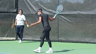 Garbine Muguruza WTA Chicago practice Sept 2021 [upl. by Anirad99]