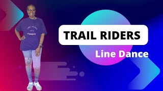 Trail Riders Line Dance Demo amp Instructional [upl. by Victorie996]