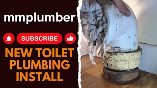 New toilet plumbing install [upl. by Sama]