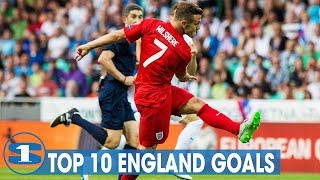 TOP 10 ENGLAND GOALS OF ALL TIME [upl. by Dronel]