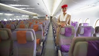 Airbus A380 Cabin Tour  First  Business  Economy  Emirates airline [upl. by Ern29]