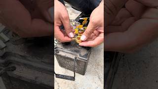 Lets to see how to put Pure copper battery clamp shortsfeed shorts youtubeshorts battrysetting [upl. by Llemmart638]