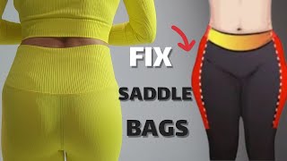 REDUCE YOUR SADDLEBAGS  FAST AND EASY RESULTS  2 Week Workout Challenge  I Outer Thigh fat [upl. by Hilly]