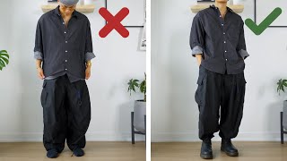 Why You Look BAD In BaggyWide Fit Pants 10 MISTAKES [upl. by Nate]