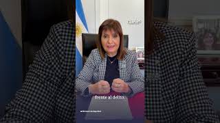 PATRICIA BULLRICH IMPULSA UN PROYECTO PARA BAJAR LA EDAD DE IMPUTABILIDAD A LOS 13 AÑOS [upl. by Seuguh933]