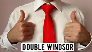 How to tie a tie  Super Easy Double Windsor [upl. by Josiah]