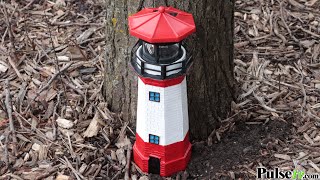 Chesapeakecrafts Revolving Solar LED Lighthouse Beacon [upl. by Valina]