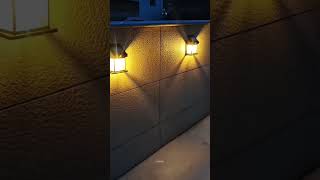 solar wall light solarlight light sensorlight smartgadgets explore coolgadgets youtubeshorts [upl. by Avraham]