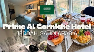 PRIME AL CORNICHE HOTEL Jeddah 🇸🇦 Room Tour  Breakfast ⭐️ [upl. by Teri564]