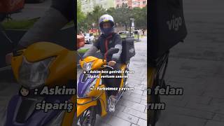 Bu nerenin kuryesi böyle ya 😂😂 shorts keşfet kurye motovlog viral fyp trendyolgo getir [upl. by Niowtna]