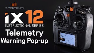 iX12 Instructional Series  Telemetry Warning Popup [upl. by Akim875]