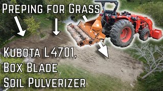 DIY Yard Grading Soil Pulverizer amp Compact Tractor in Action [upl. by Akiaki]