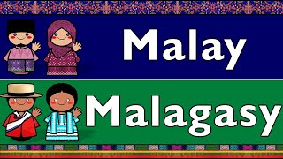 AUSTRONESIAN MALAY amp MALAGASY [upl. by Nereids837]