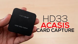 การ์ดแคปเจอร์ Acasis HD33 Capture Card [upl. by Burkhart534]