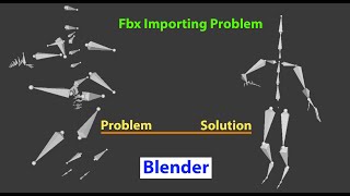 Blender 41  How to solve Fbx armature animation importing problem in blender [upl. by Reyem486]