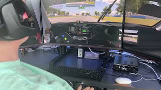 Quadriplegic Sim racing at Sebring with a Porsche 992 GT3 [upl. by Haney]