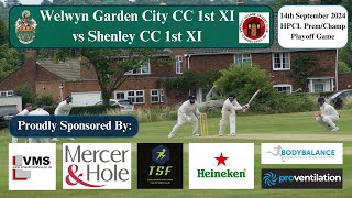 LIVE STREAM  Welwyn Garden City CC 1st XI v Shenley CC 1st XI HPCL ChampPrem Playoff Game [upl. by Vanna]