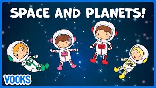 Read Aloud Kids Book Lets Explore Space  Vooks Narrated Storybooks [upl. by Ryle]