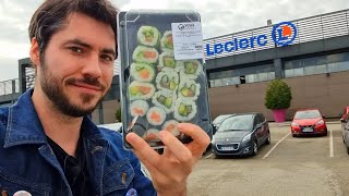 Dégustation SUSHI MARKET de LECLERC [upl. by Elylrac]