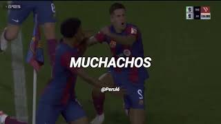 Muchachos  Versión FC Barcelona Oficial  Canción Parodia  Muchachos  La Mosca muchachos [upl. by Damon232]