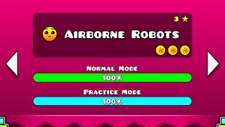 Geometry Dash Meltdown Walkthrough  Level 3 Airborne Robots ALL COINS [upl. by Caryn]