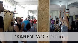 quotKARENquot CrossFit WOD Demo  623 Rx [upl. by Hsirt869]