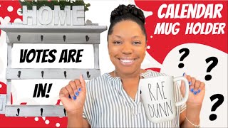 RAE DUNN CALENDAR 2022  RAE DUNN MUGS  HOLIDAY MUGS  RAE DUNN BASICS  MUG HOLDER  RAE DUNN HAUL [upl. by Ayifa]