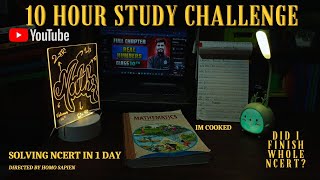 How I solved entire NCERT in 1 day  10hrs study challenge  aesthetic study vlog 🎀✨ class 10 [upl. by Winfrid]