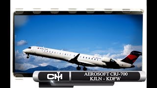 P3D V41 Aerosoft CRJ 700ER  Training Flight 4  KJLN to KDFW  Subscribers Request [upl. by Acirred806]