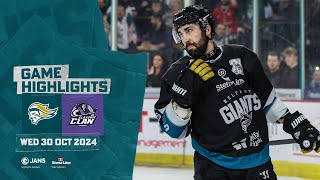 HIGHLIGHTS Stena Line Belfast Giants vs Glasgow Clan [upl. by Gnilsia]