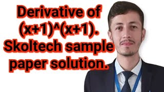 Sample paper solution of skoltech scholarship test Derivative of X1X1 skoltech skoltech [upl. by Genesa952]