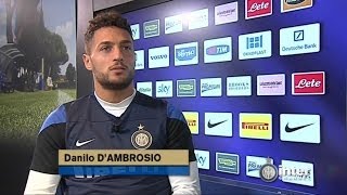 Danilo DAmbrosio a Inter Channel quotEmozione e orgoglioquot [upl. by Eiggam527]