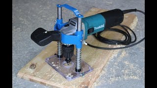 Fresatrice per legno da una smerigliatrice angle grinder hack [upl. by Naujek]