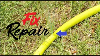 How To Repair Fix Leak Hole Water Hose Easy Simple [upl. by Whipple]