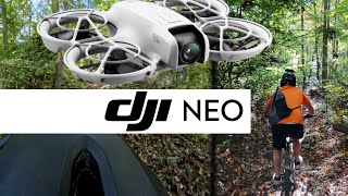 Best Drone for Following Mountain Bike  DJI NEO [upl. by Matuag]