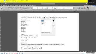 How to Teach or Learn Nemeth using screen readers braille display and WORD Braille Math Editor [upl. by Yetti]