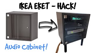 IKEA Eket HACK Wall unit makes a nice audio cabinet [upl. by Nellek231]