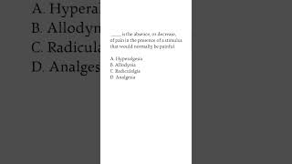 Quiz Time  Pain amp analgesia 2 anesthesia pharmaquiz [upl. by Denyse]