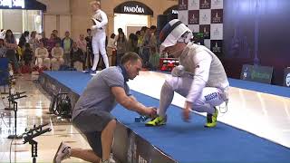 Shanghai GP 2018 Mens Foil Semi Final 2 Safin RUS vs Imboden USA [upl. by Shelbi831]