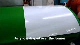 Acrylic Drape Forming Moulding Perspex to any shapes [upl. by Meelas557]